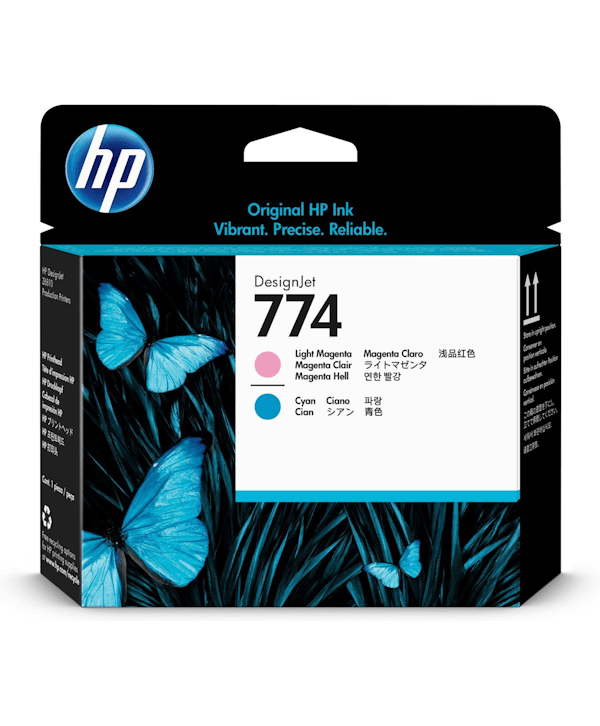 Cabezal hp lf 774 magenta claro - cian claro