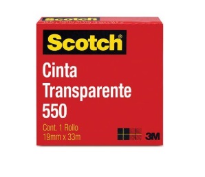 Cintas adhesivas 3m 550 transparente 19x33