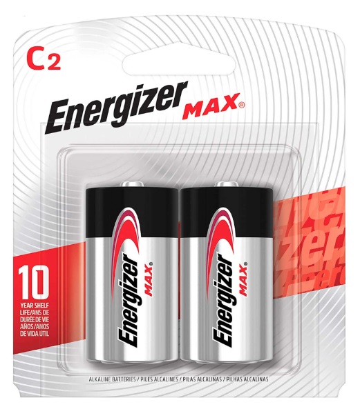 Baterias c energizer max alcalina c/2