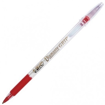 Boligrafos bic diamante punto mediano rojo