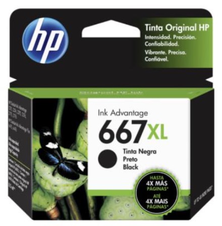 Consumibles hewlett packard ink advantage 667xl negro