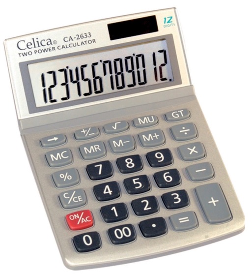 Calculadoras celica ca-2633  escritorio 12 digitos