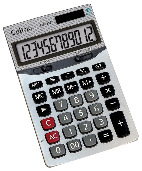 Calculadoras celica ca-313 escritorio 12 digitos