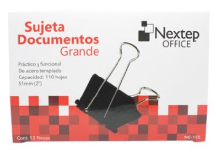 Clips negros nextep grande 2  c/12