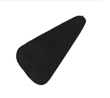 Papel crepe pinguino color negro pliego 50 cm x 2 mts
