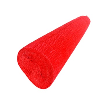 Papel crepe pinguino color rojo pliego 50 cm x 2 mts