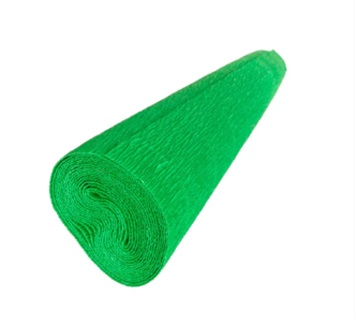 Papel crepe pinguino color verde bandera pliego 50cm x 2 mts