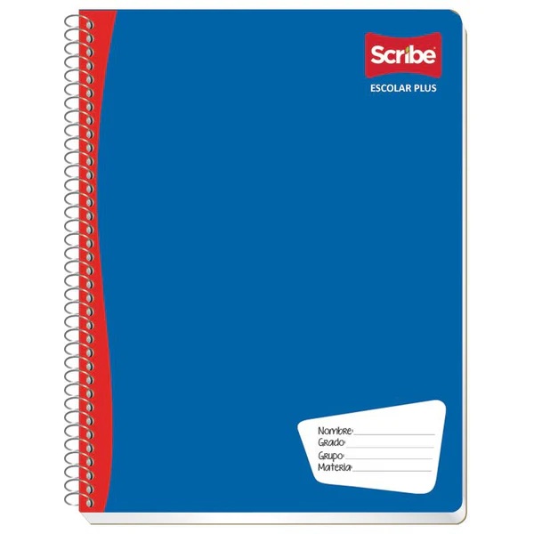 Cuadernos prof. scribe 7514 mega doble raya 100 hjs