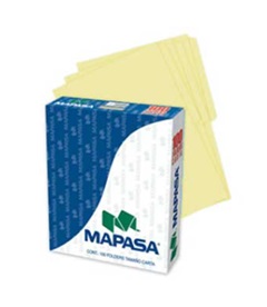 Folders mapasa t/carta amarillo c/100