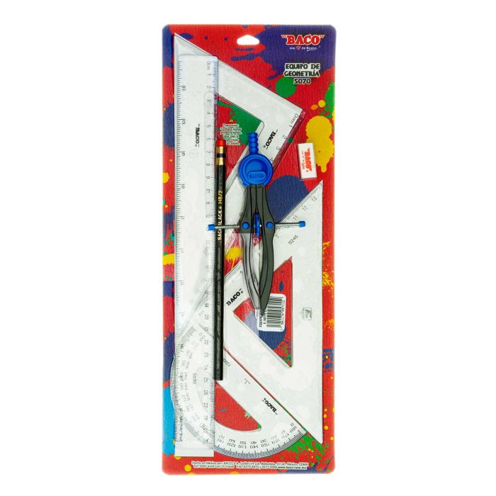 Estuches de geometria baco 5070 compas 600