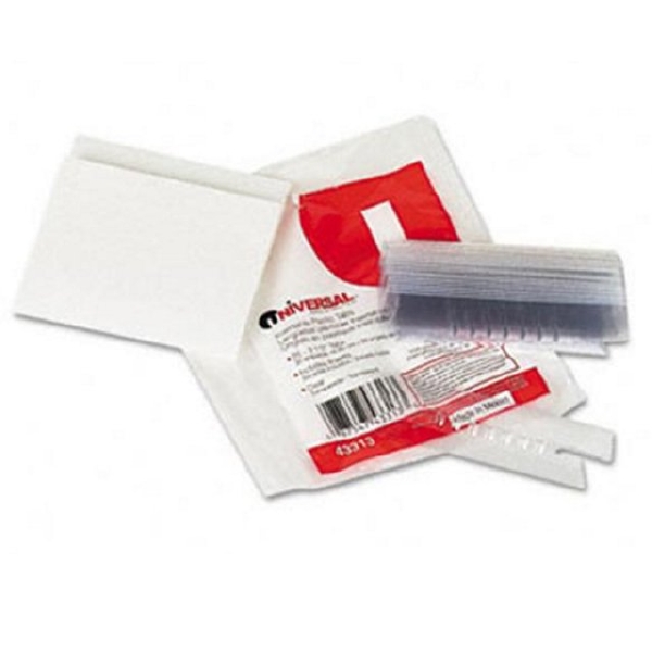 Indices universal 43313 ceja flex. p/carpeta colg. c/25