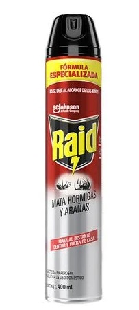 Insecticidas raid rojo hormiga y ara&ntilde;a