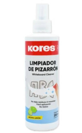 Limpiador para pizarron blanco kores 255ml