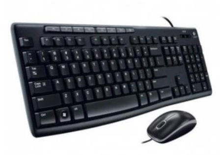 Combo teclado y mouse logitech mk200 alambrico
