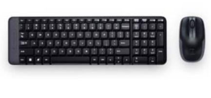 Combo teclado y mouse logitech mk220 inalambrico