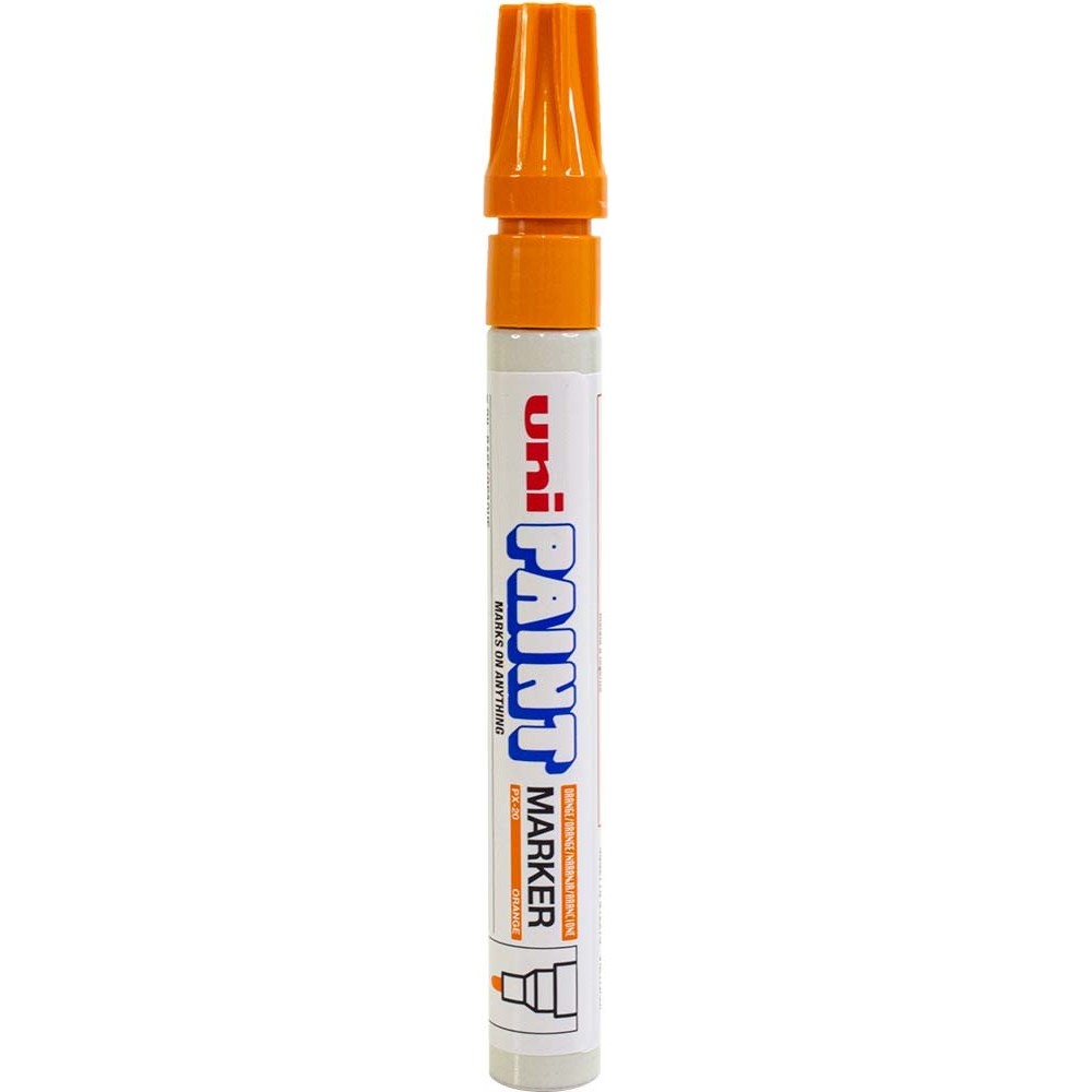 Marcadores permanentes berol uni-paint p/med px-20 naranja