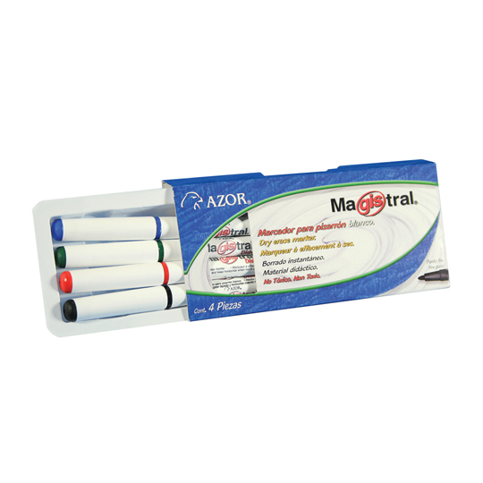 Marcador p/pizarron azor punto fino   negro
