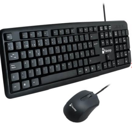 Combo teclado y mouse nextep usb alambrico ne-416