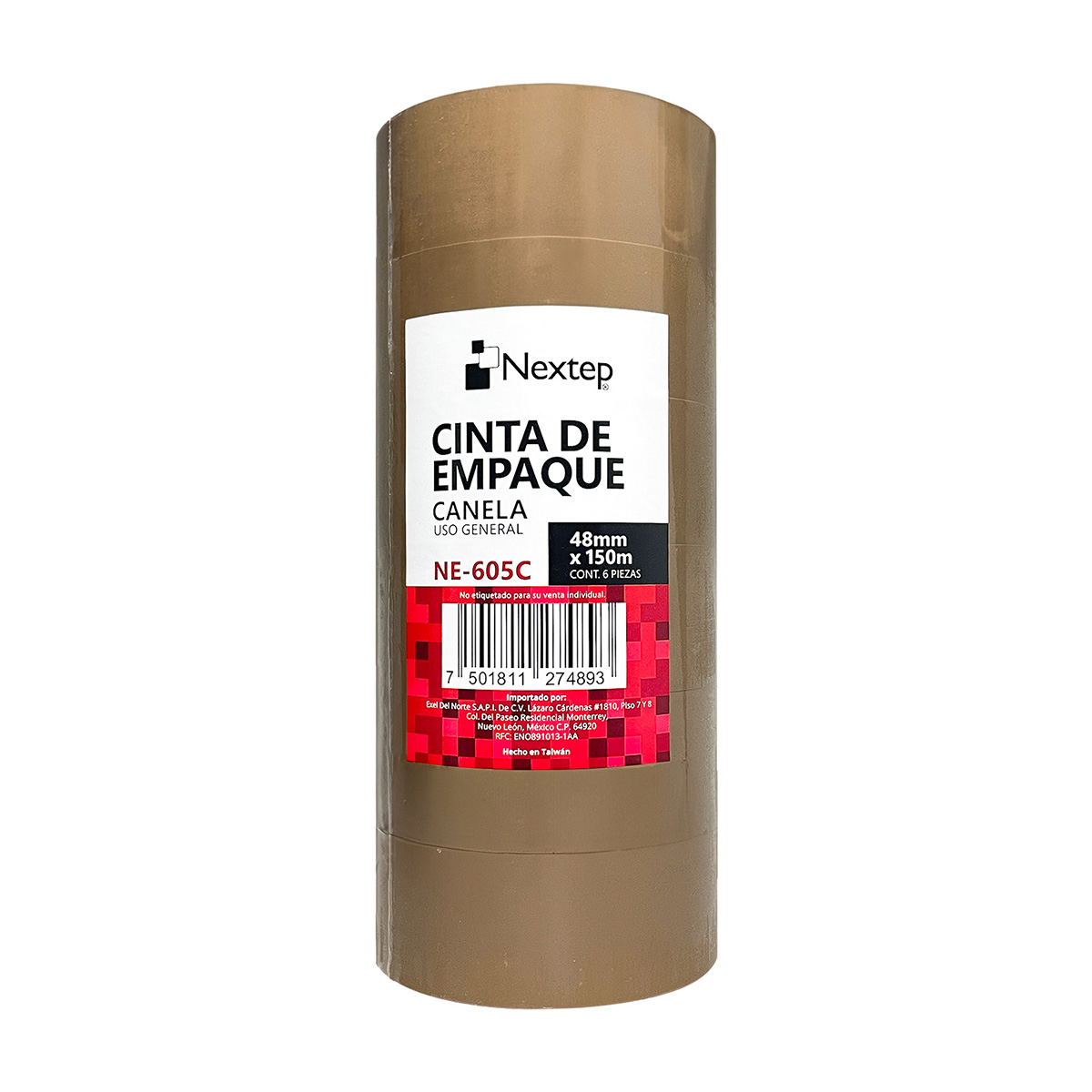 Cinta nextep empaque canela 48x150 mts