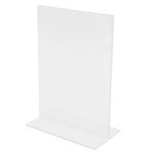 Acrileta de plastico nudell 38025 horizontal c/base 11x8.5