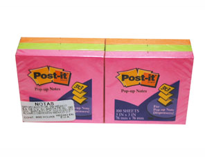 Papeletas adhesivas fig.corazon colores 250h