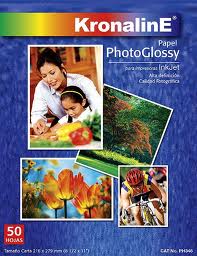 Papel fotografico kronaline ph346 tama&ntilde;o carta c/50