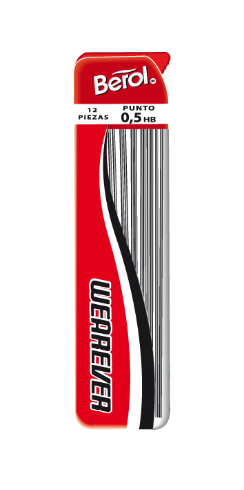 Puntillas papermate berol 0.5mm tubo c/12