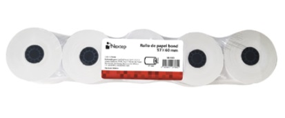 Rollo papel bond nextep 57x60mm ne-530s