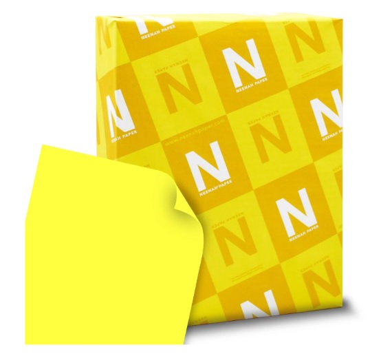 Papel astrobright amarillo fl. (lift-off lemon) cta c/500