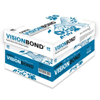 Papeles bond cortados vision 75grs 97% t/carta c/5000 hjs